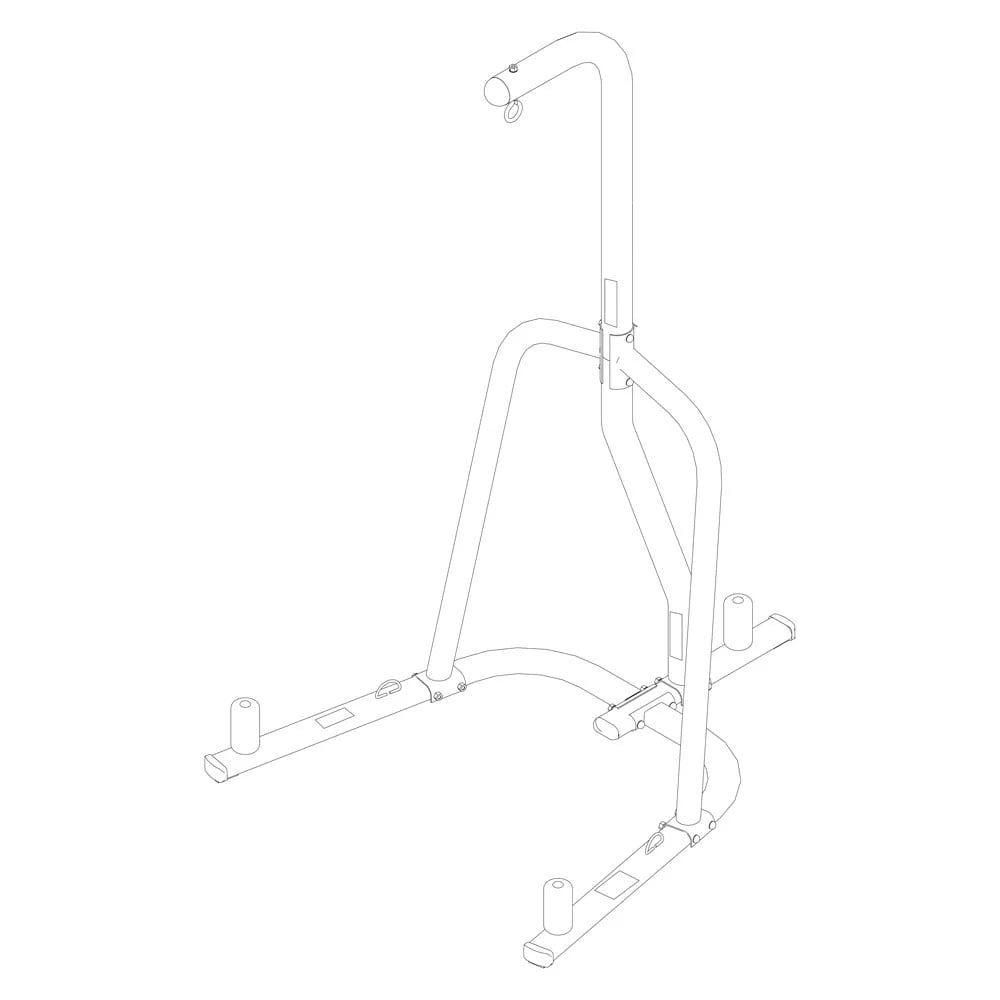 Everlast Single - Station Heavy Bag Stand, White