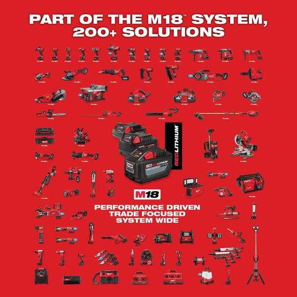 M18 FUEL 18-V Lithium-Ion Brushless Cordless Hammer Drill/Impact Combo Kit W/1/2 in .Impact Wrench Kit w/(4) Batteries