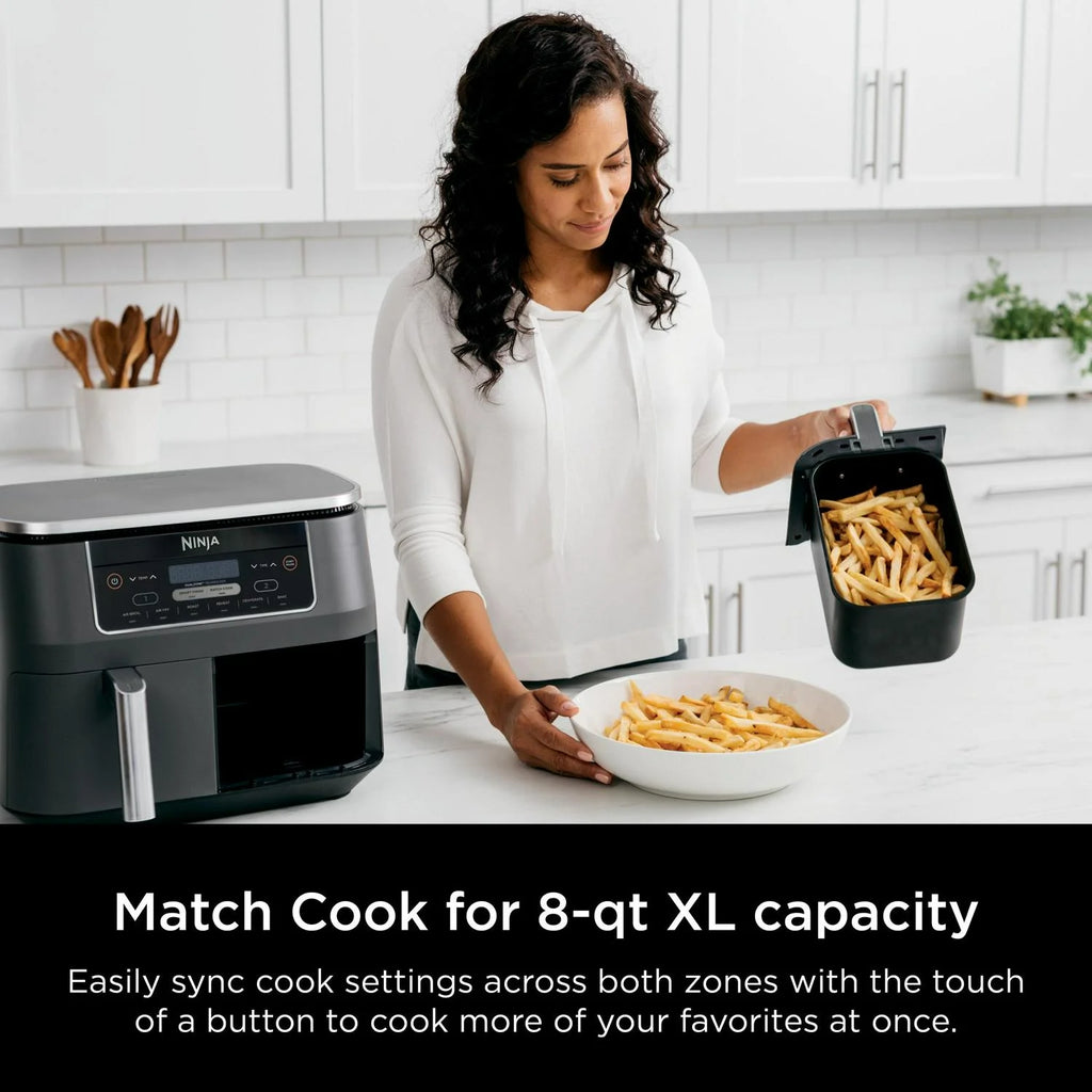 Ninja Foodi 6 - in - 1 8 - Quart 2 - Basket Air Fryer with Dualzone Technology