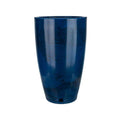 Floridis Amsterdan Medium Blue Marble Effect Resin Planter Bowl