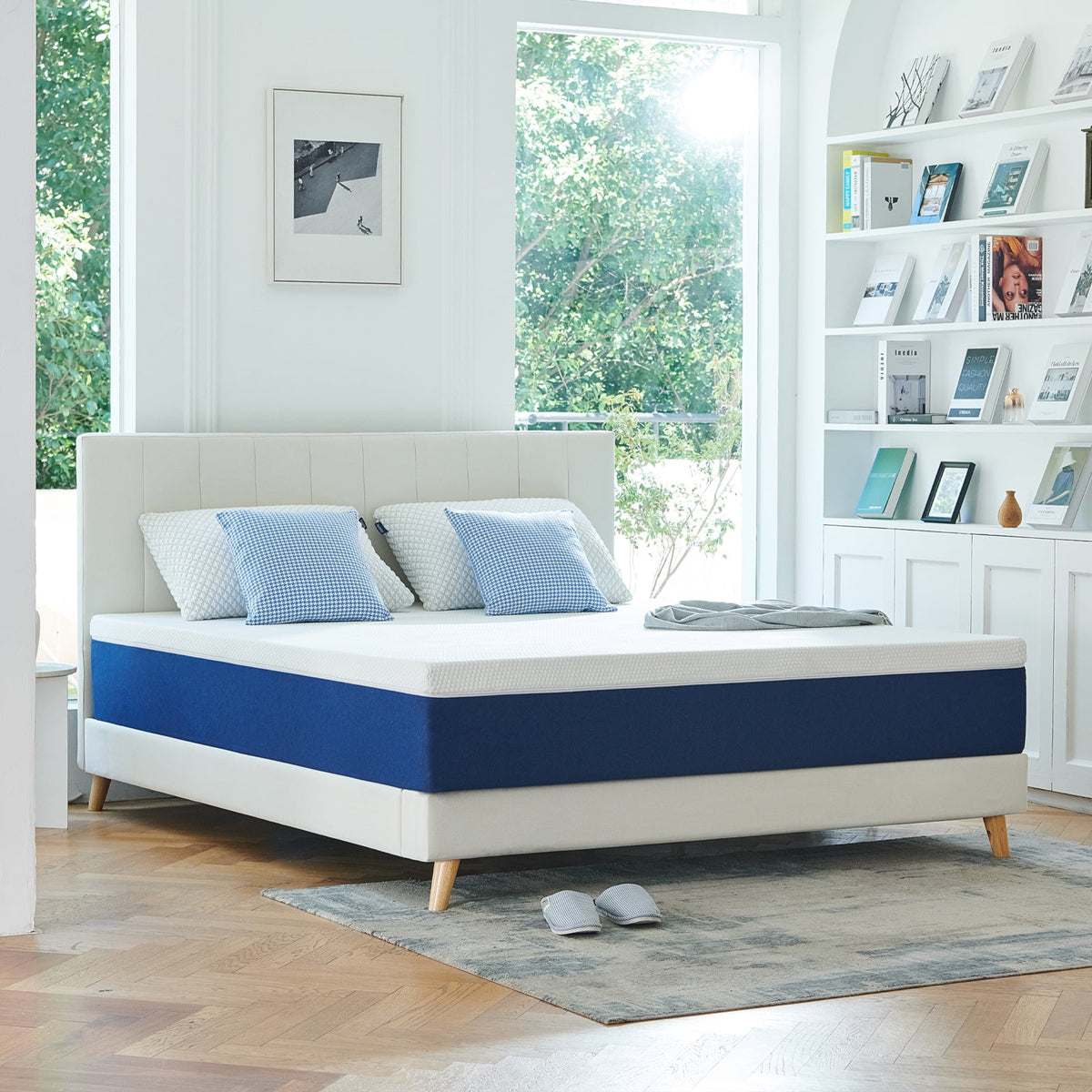Twin Mattress, JIAVA 8" Medium Gel Memory Foam Mattress with Pressure Relief for Adult