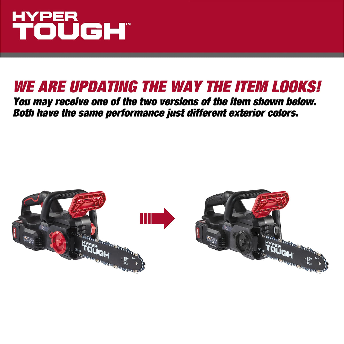 Hyper Tough 20V 4.0ah Battery Powered 12in Brushless Chainsaw, HT22 - 401 - 03 - 03