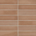 Bedrosians Makoto Matte Ceramic Tile 2.5" x 10", UMI Terracotta (34-Pack, 5.38 SF)