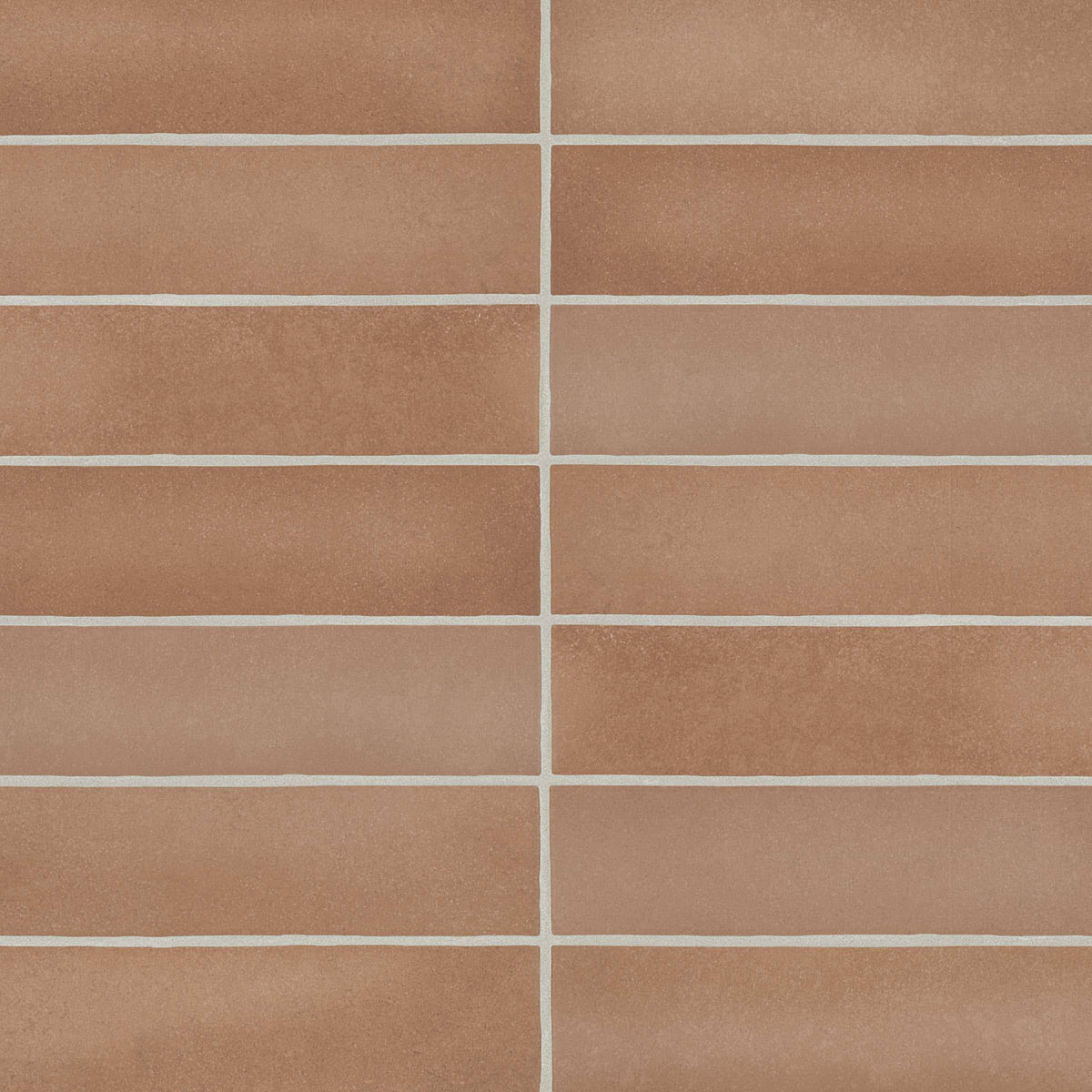 Bedrosians Makoto Matte Ceramic Tile 2.5" x 10", UMI Terracotta (34-Pack, 5.38 SF)