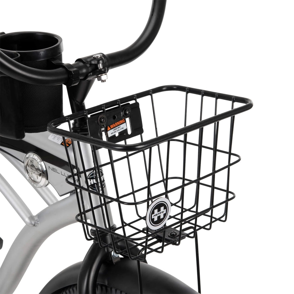 26 In. Nel Lusso Men¡¯s Beach Cruiser Bike, Silver