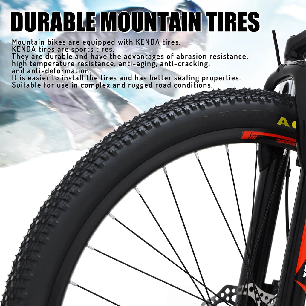 Mountain Bike, 26 - Inch Wheels, Teen Boys, Girls - Black & Blue