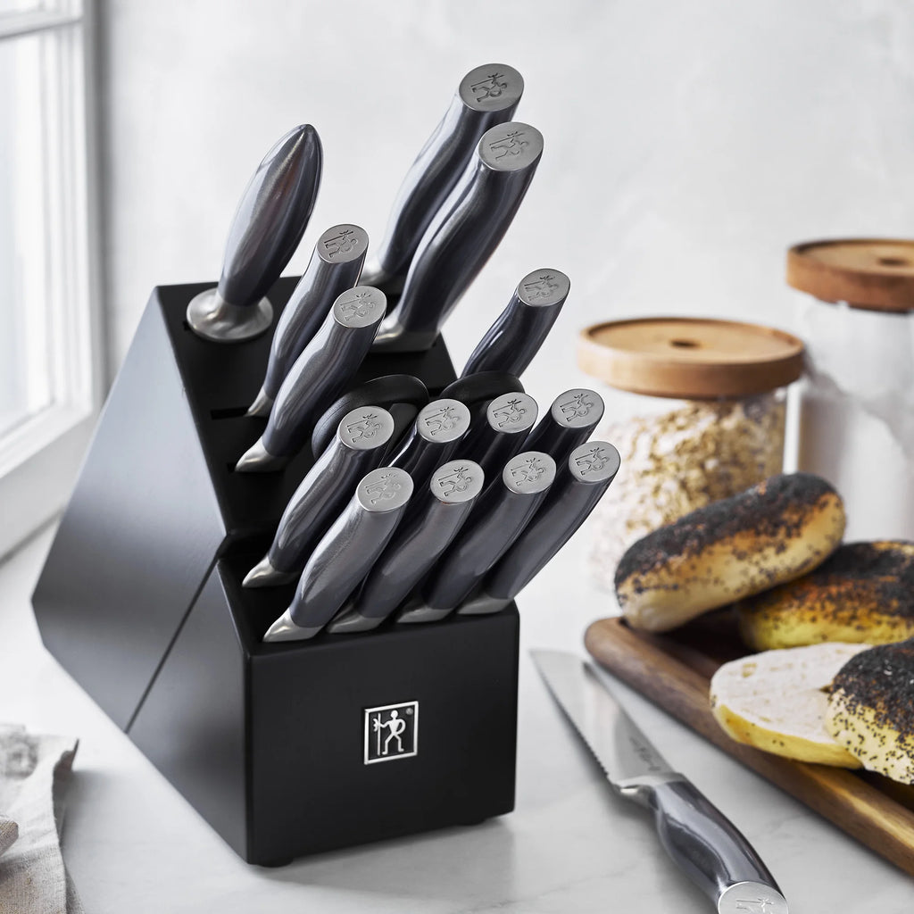 J.A. Henckels International Graphite 14 - Pc Self - Sharpening Knife Block Set
