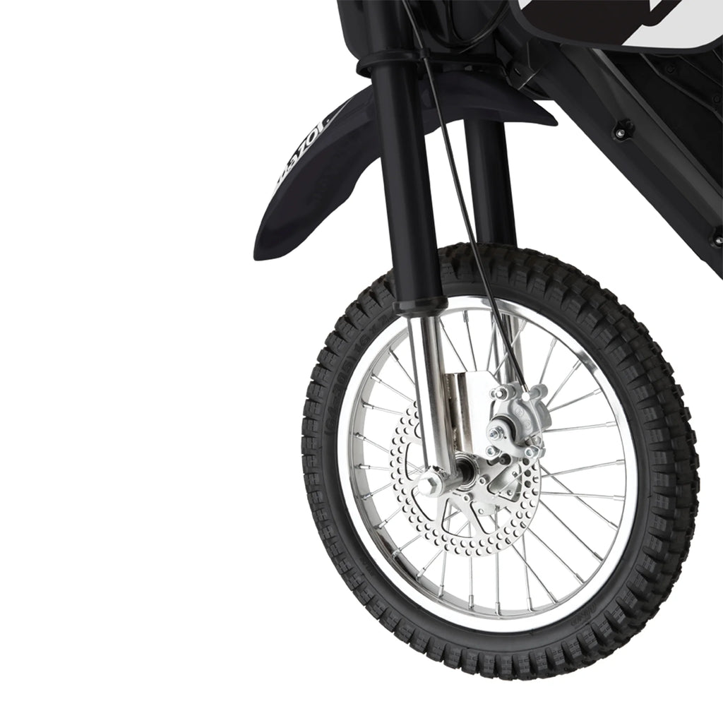 Razor MX650 Dirt Rocket High - Torque Electric Motocross Dirt Bike, Black (2 Pack)