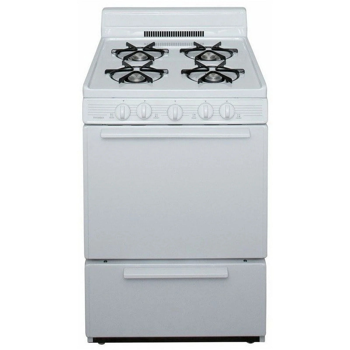 Premier SCK100OP - 24 in Freestanding All Gas Range with Open 3 Cu. Ft. Total Oven Capacity in White