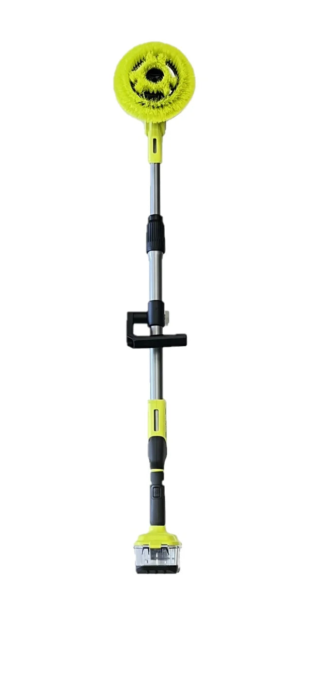 RYOBI ONE+ 18V P4500 Cordless Telescoping Power Scrubber Kit with Battery and Charger