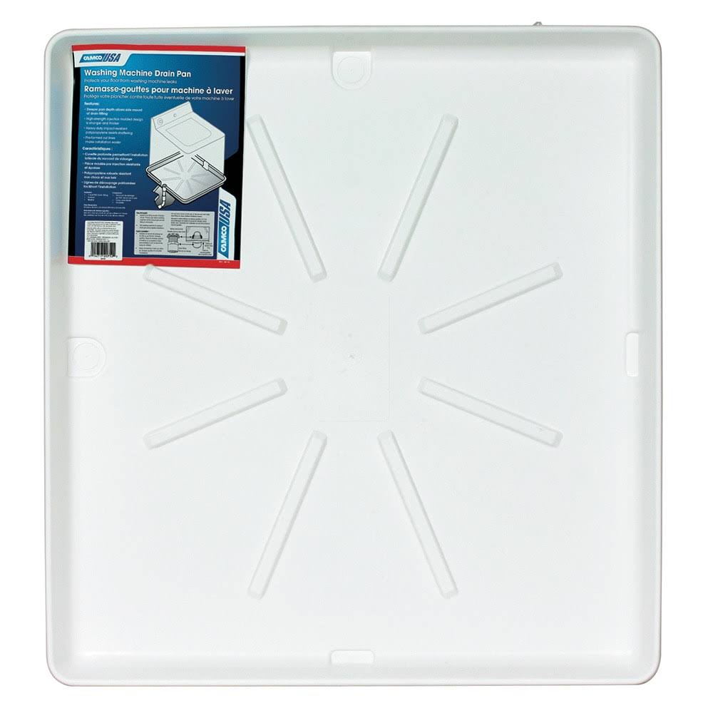 Camco Washing Machine Drain Pan - White - Each 20753