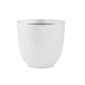 Kante 14" Dia. Round Large Pure White Concrete Planters, Outdoor Indoor, C80011