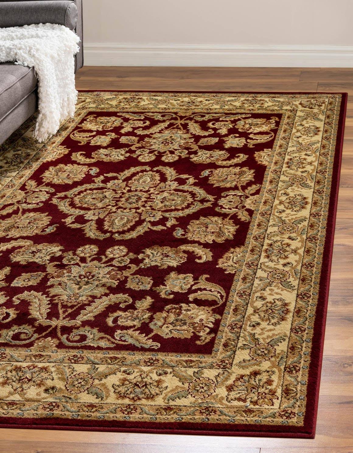Unique Loom Classic Agra 4x6 Red Area Rug