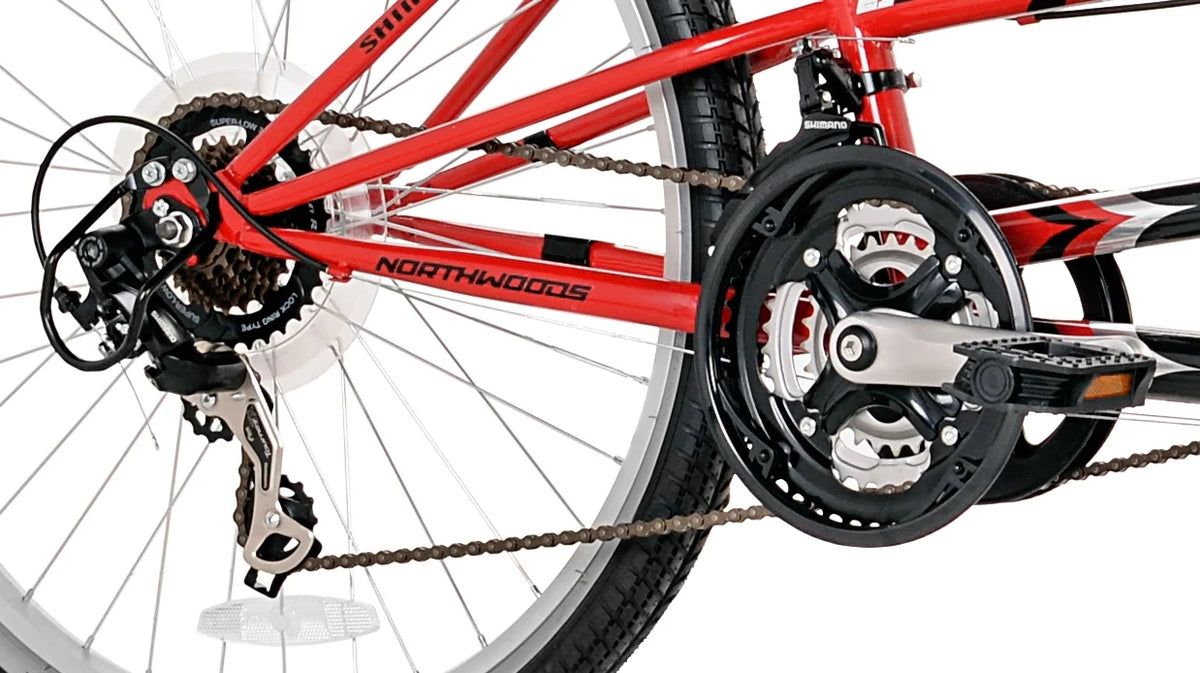 26" Northwoods 21 - Speed Dual Drive Tandem Adult'S Bike, Red/Black