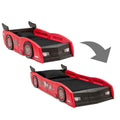 Delta Children Grand Prix Kids Plastic Toddler Bed - Twin. Red