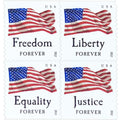 Forever Stamps 2012 Four Flags – Patriotic Symbol. First-Class Postage