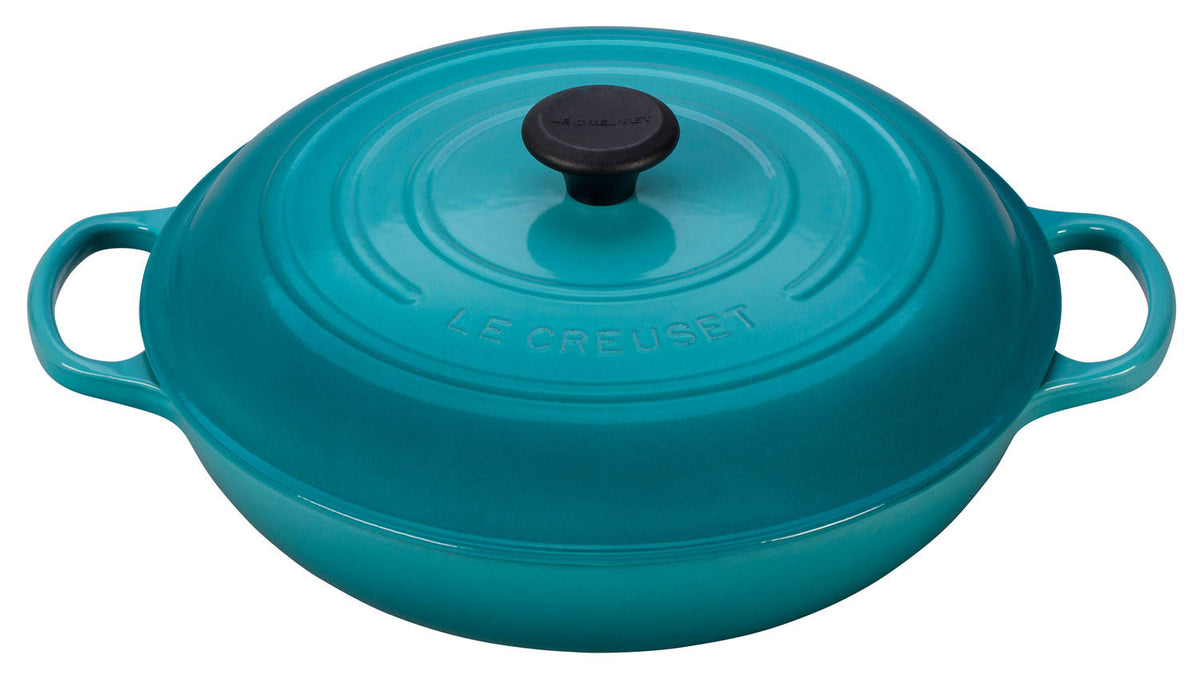 Le Creuset 5-Quart Signature Cast Iron Braiser - Caribbean
