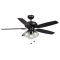 Hampton Bay Rockport 52 in. LED Brushed Nickel Ceiling Fan with Light