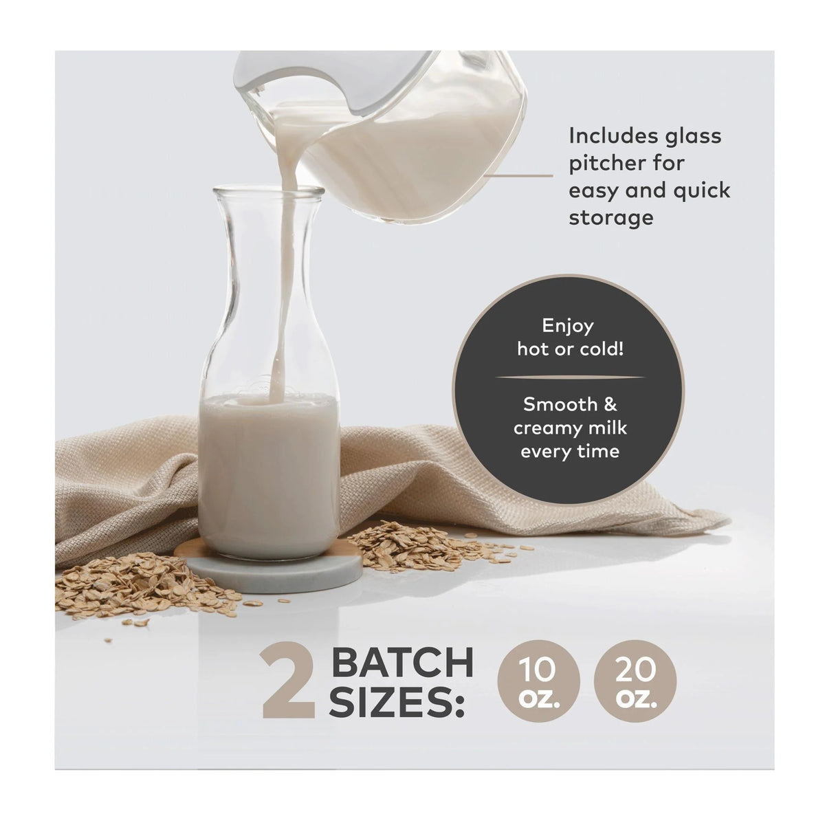 Chefwave Milkmade Non - Dairy Milk Maker with Handheld Milk Frother