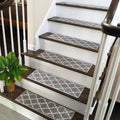 Genebern Soft Non -Slip Indoor 9" x 28" Stair Tread (Set of 4) Charlton Home Color: Gray