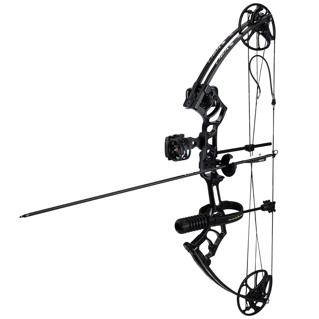 Archery Ready to Hunt Compound Bow Package for Adults and Teens, 25" - 31" Draw Length .0 - 70 lb Draw Weight, up to IBO 320 Fps .lightweight Design Bow, Fully Adjustable