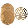96 PC 12" Bulk Gold Laser-Cut Chargers