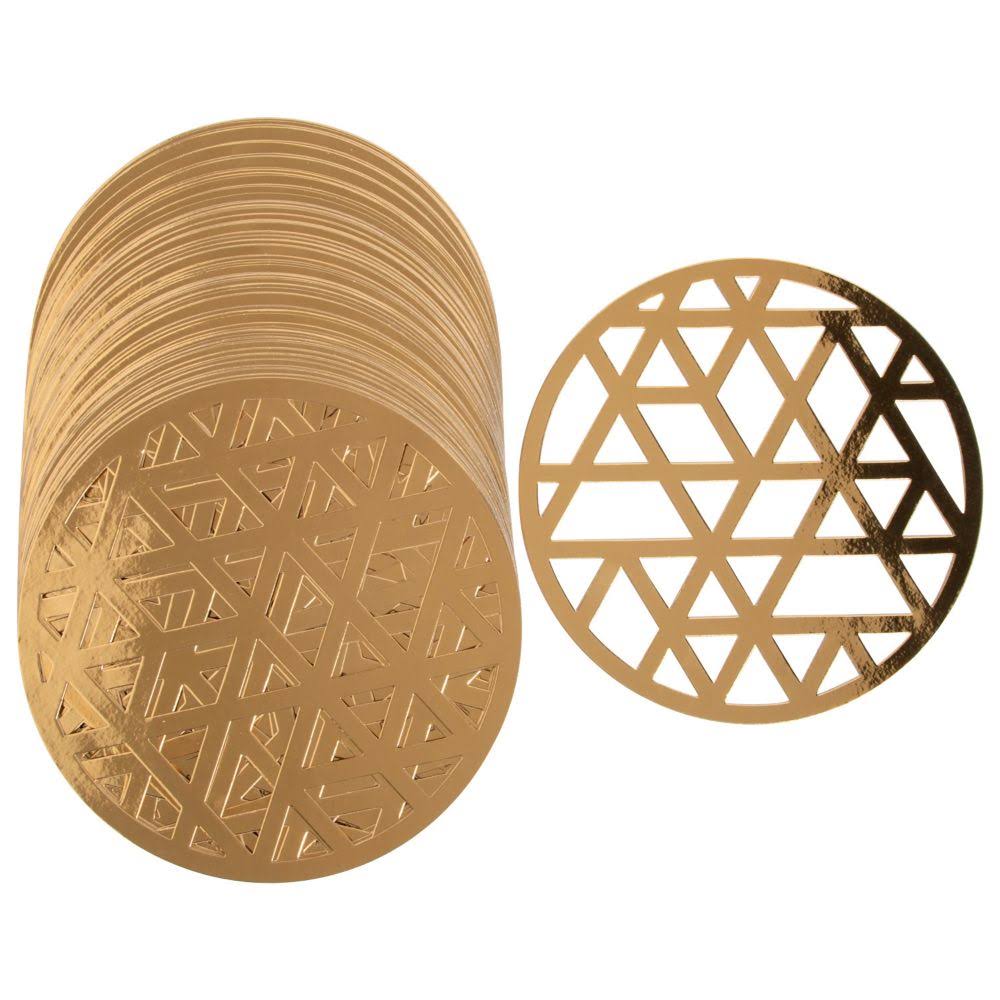 96 PC 12" Bulk Gold Laser-Cut Chargers
