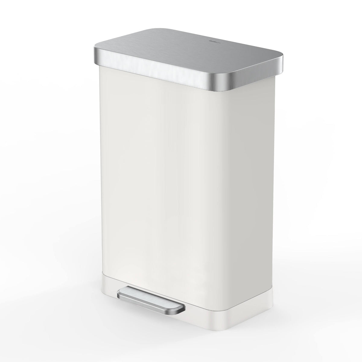 20 Gallon Step on Trash Can Qualiazero Color: White