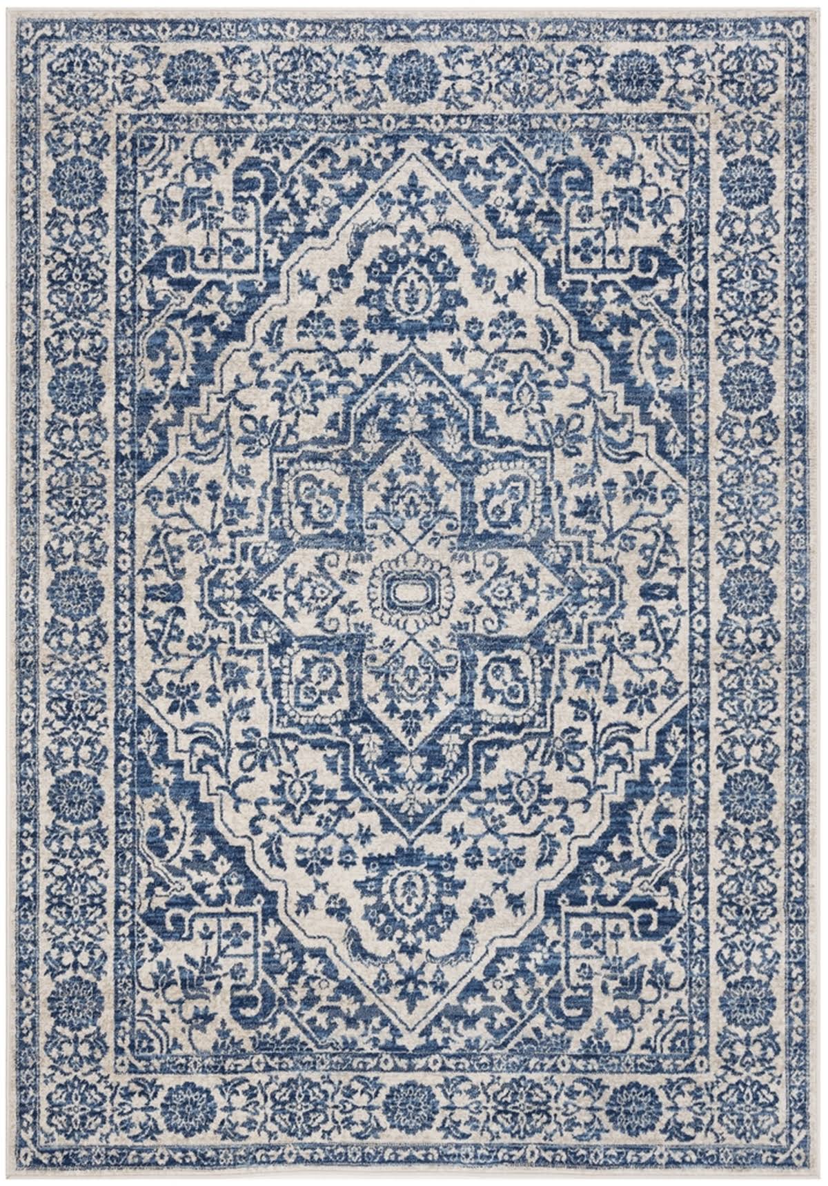 Safavieh Brentwood, Navy / Light Grey, 9' x 12', Area Rug