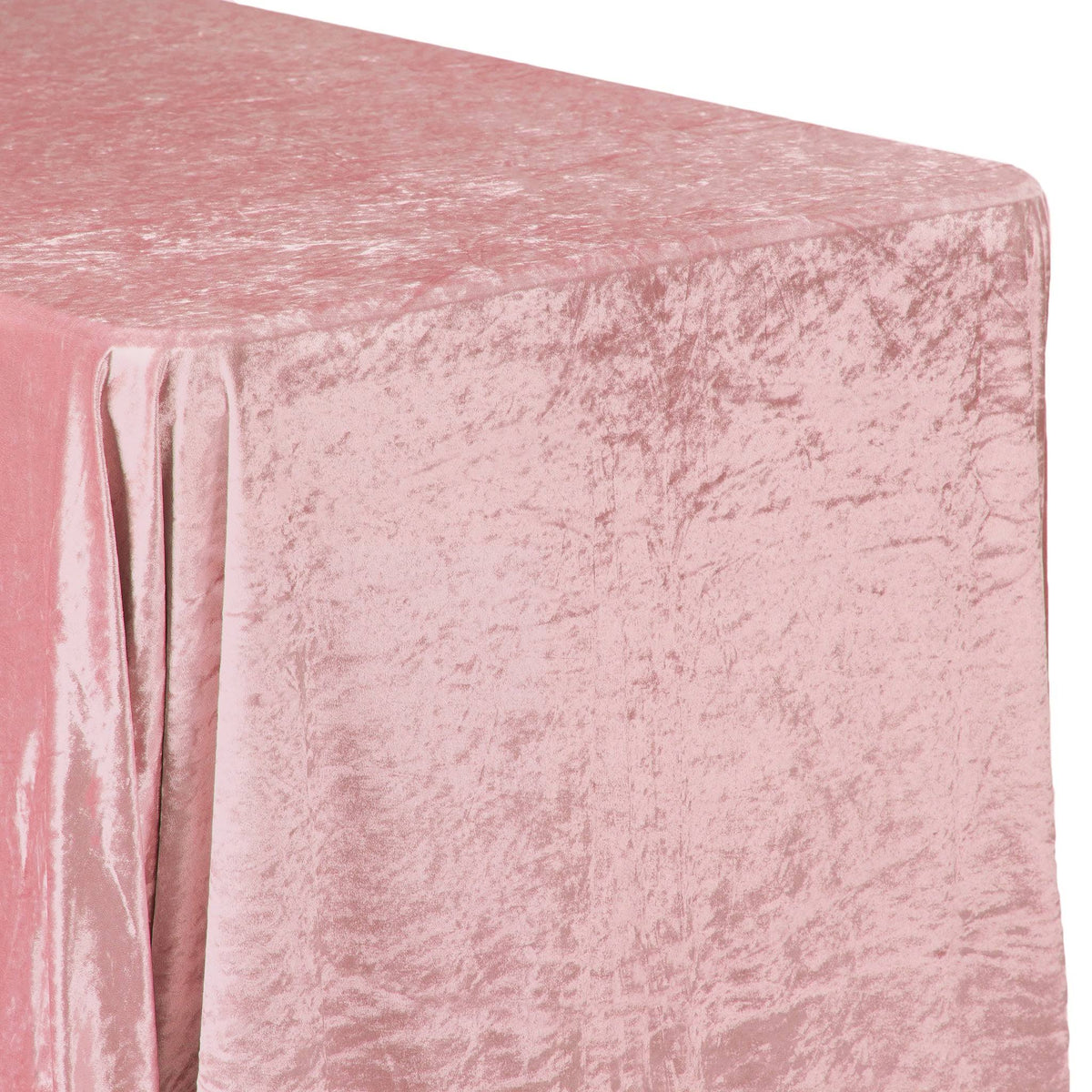 Dusty Rose/Mauve Velvet Rectangular Tablecloth Size: 90 x 156 in | Wedding | Event | Wholesale by CV Linens