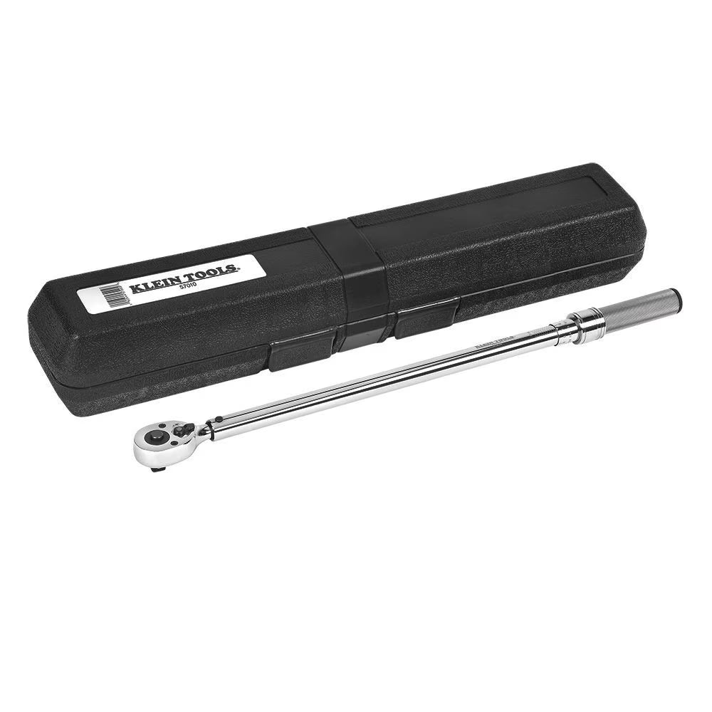 Klein Tools 57010 1/2 In. Torque Wrench Ratchet Square Drive