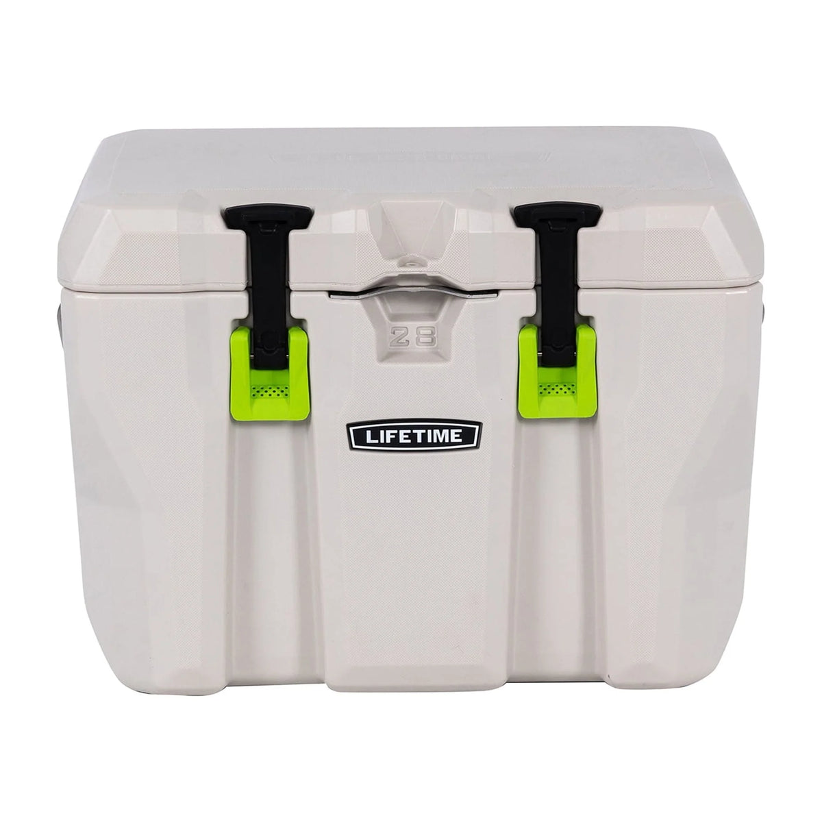 Lifetime 28 Qt Bear - Resistant Camping Cooler, Premium High Performance, Ice Retention, Hard Cooler, 20 Can Capacity, Boulder Gray (91289)