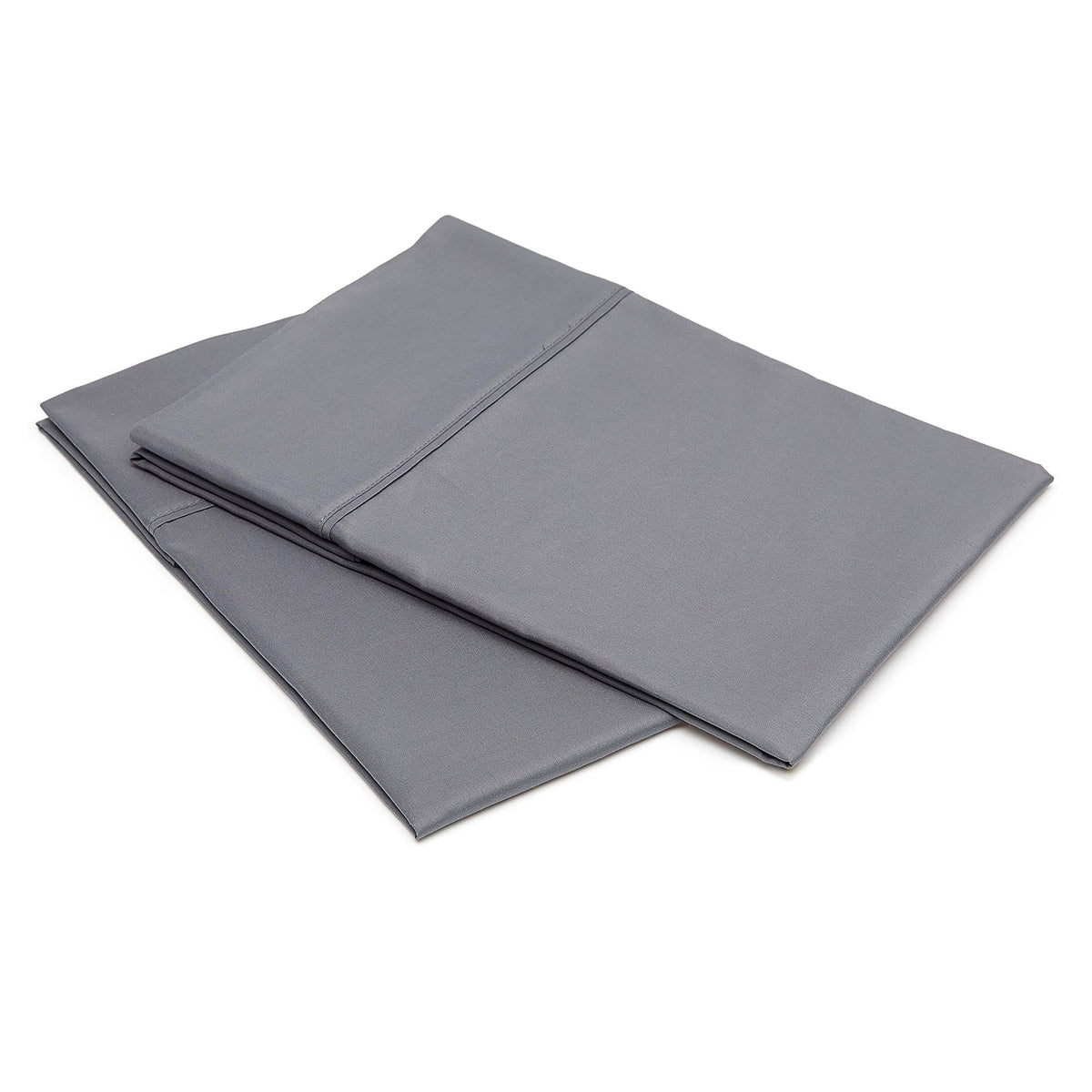 Basics Light-Weight Microfiber Pillowcases - 2-Pack, Standard, Dark Grey