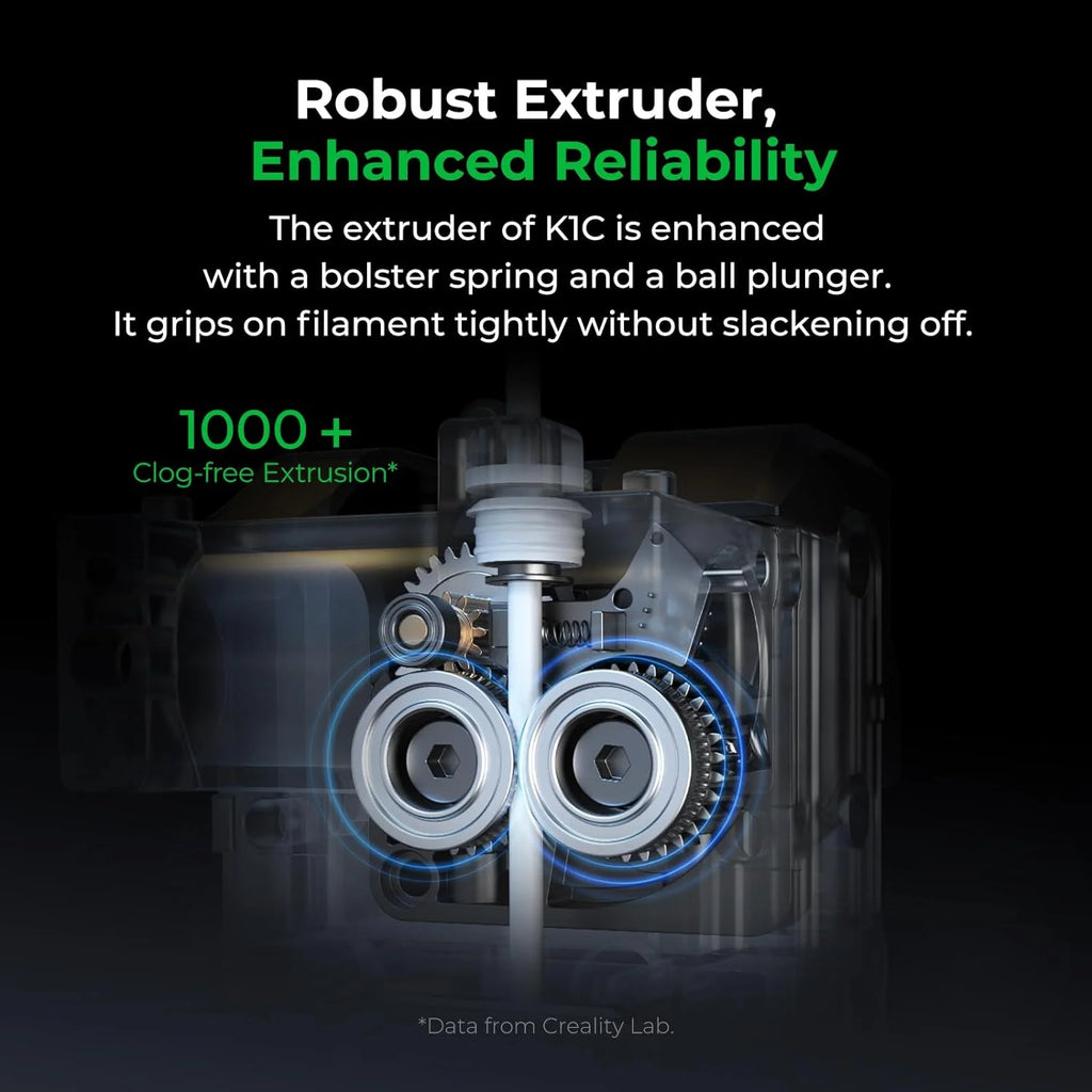 Creality K1C 3D Printer with Reliable Extrusion, 600mm/S Fast Printing Speed, AI Smart Camera, Anti - Vibration Design, Auto Calibration for Leveling, Printing Size 220*220*250mm