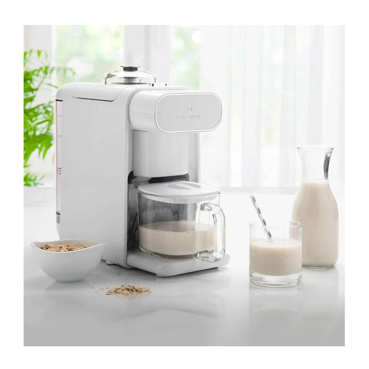 Chefwave Milkmade Non - Dairy Milk Maker with Handheld Milk Frother