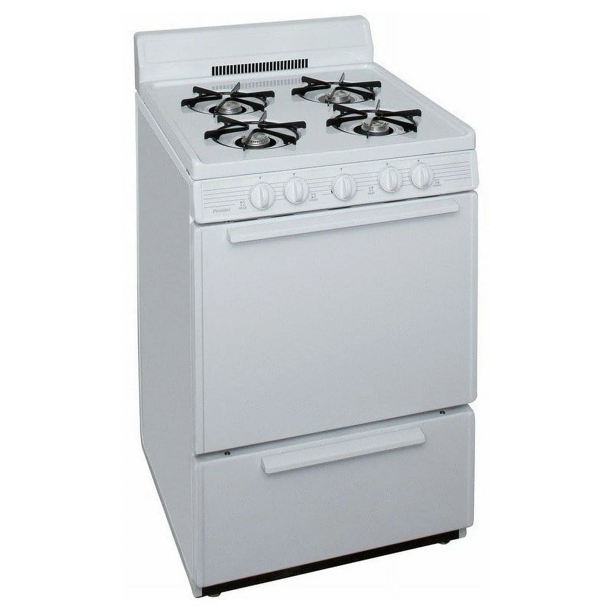 Premier SCK100OP - 24 in Freestanding All Gas Range with Open 3 Cu. Ft. Total Oven Capacity in White