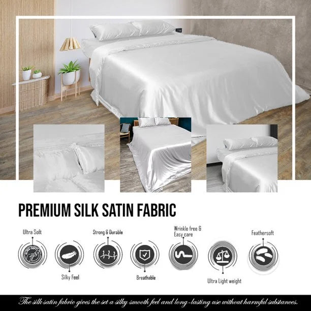 Cloud Fino 100% Silk Comforter 300 GSM Quilt Suitable for All-Season Silky Super Soft Twin/Twin XL Lilac