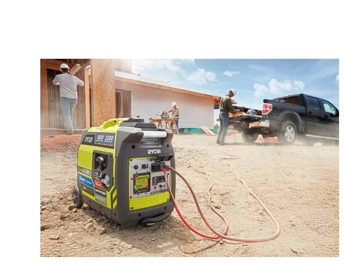 Ryobi 2, 300 - Watt Recoil Start Bluetooth Super Quiet Gasoline Powered Digital Inverter Generator with CO Shutdown Sensor