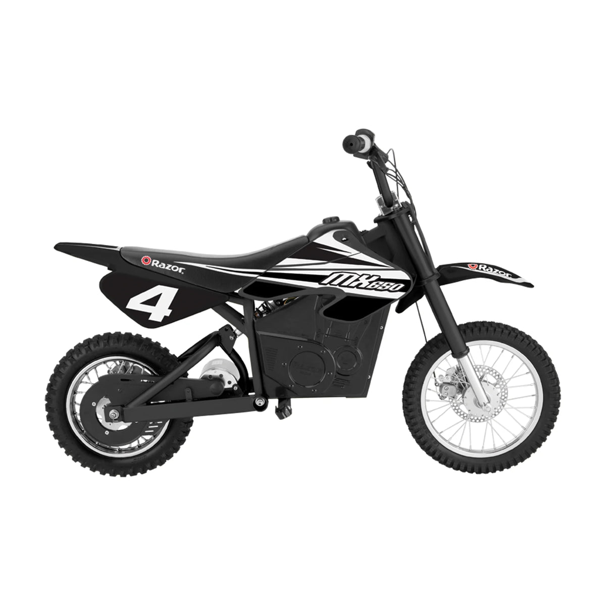 Razor MX650 Dirt Rocket High - Torque Electric Motocross Dirt Bike, Black (2 Pack)