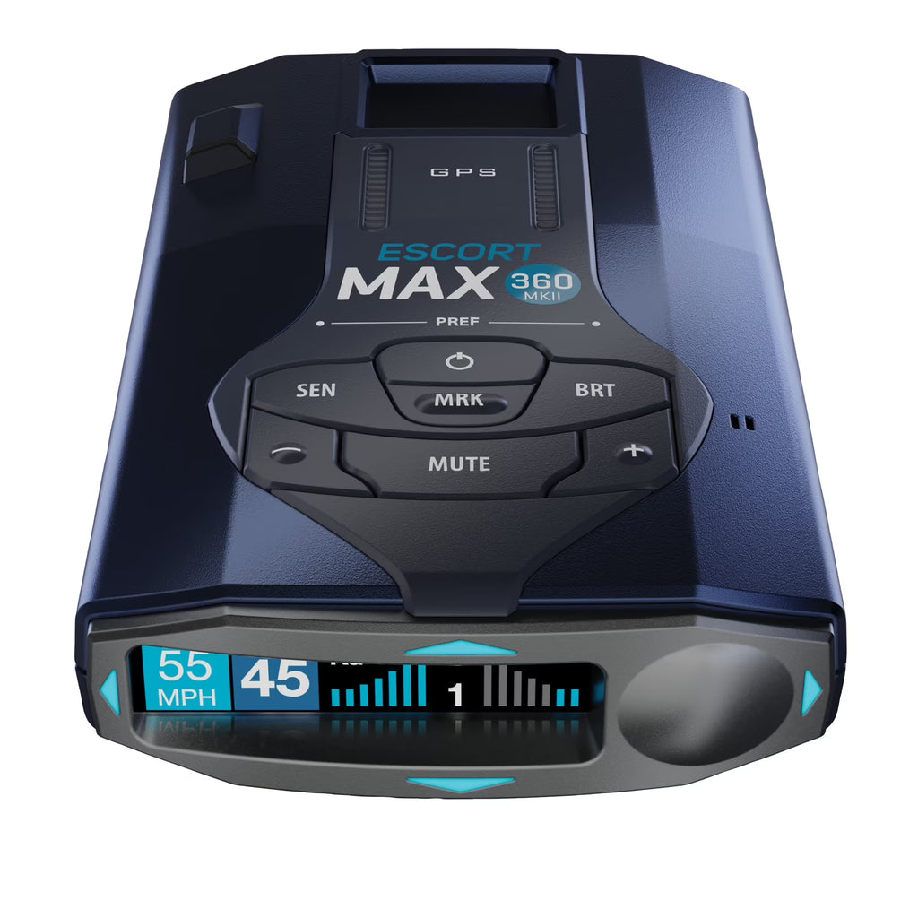 Escort MAX 360 MKII Bluetooth Radar Detector (Blue Edition), 360 Awareness, Exceptional Range, Apple Carplay & Android Auto