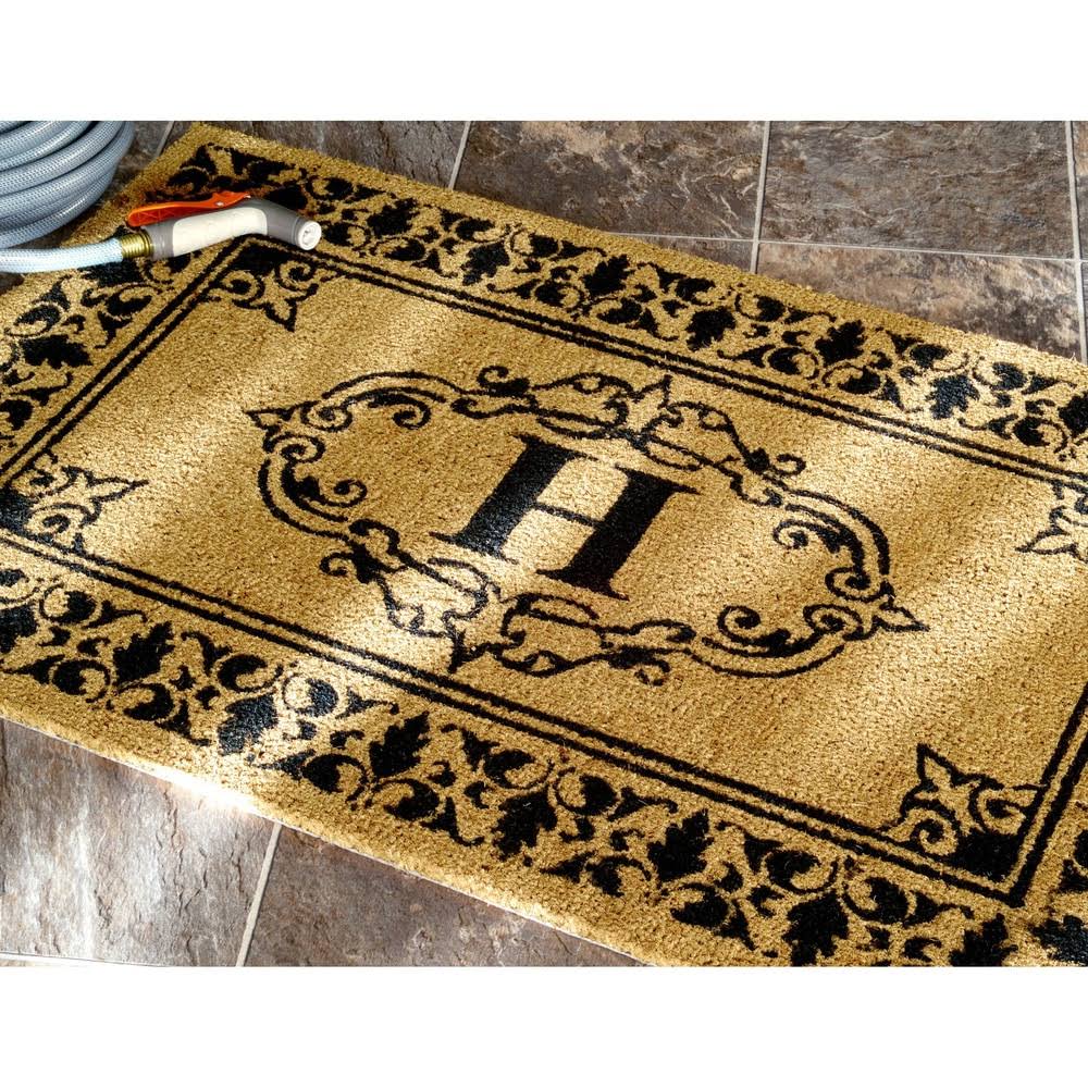 nuLOOM Letter P Doormat Letter P 3' x 6'