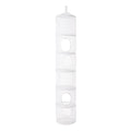 Your Zone 6-Compartment Foldable Hanging Mesh Toy Organizer, White