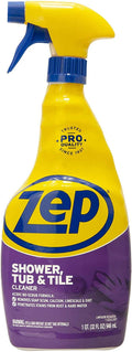 Zep Shower Tub and Tile Cleaner, Clear, 32 fl oz ZUSTT32PF - 1/Pack