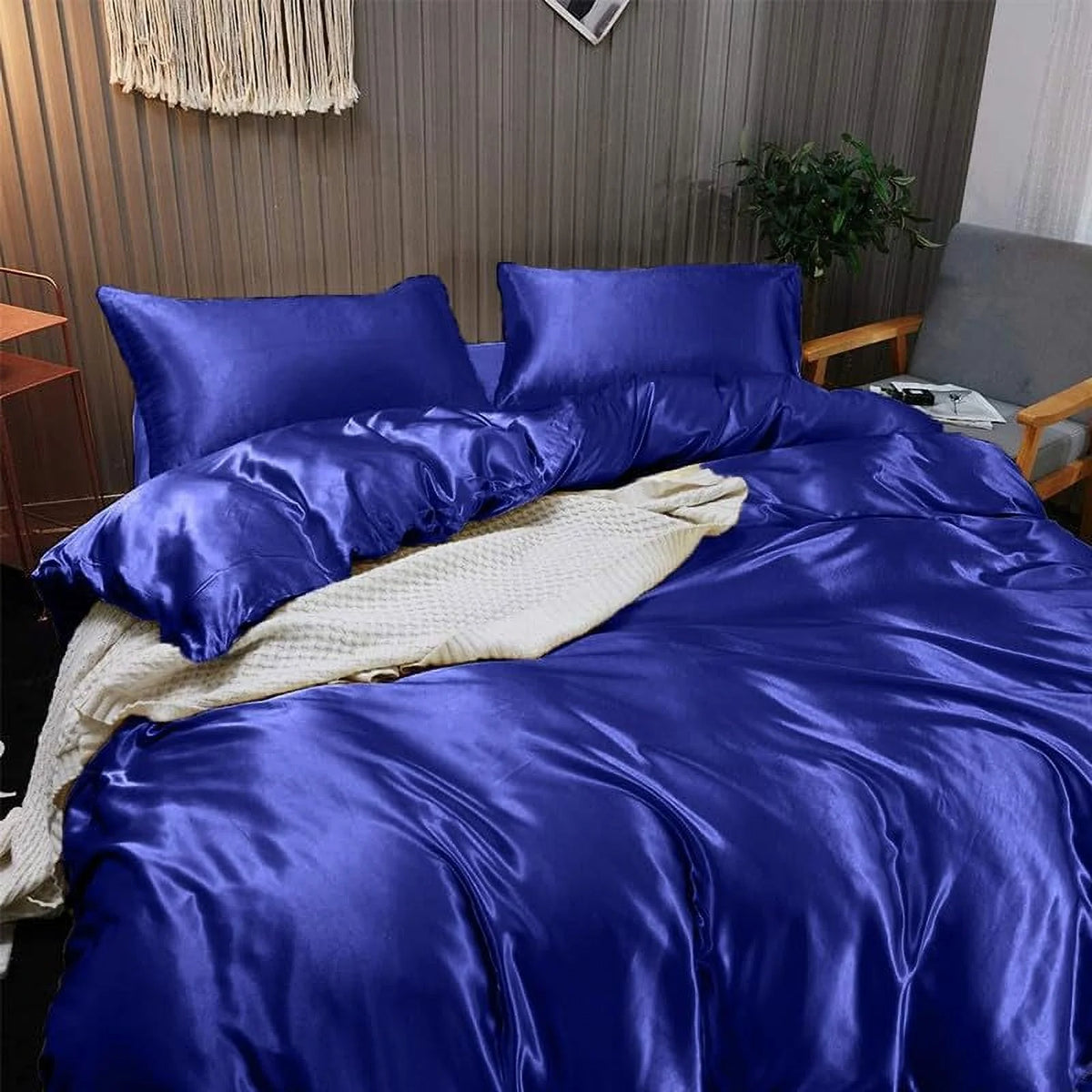 Cloud Fino 100% Silk Comforter 300 GSM Quilt Suitable for All-Season Silky Super Soft Twin/Twin XL Lilac
