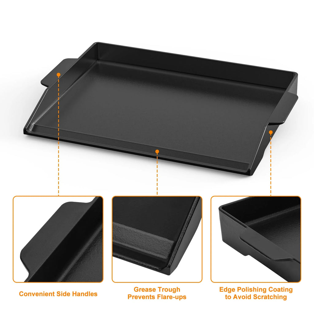 Onlyfire 23 x 16 Universal Cast Iron Cooking Griddle