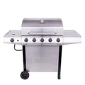 Char-Broil Performance Series Silver 5-Burner Liquid Propane GAS Grill with 1 Side Burner