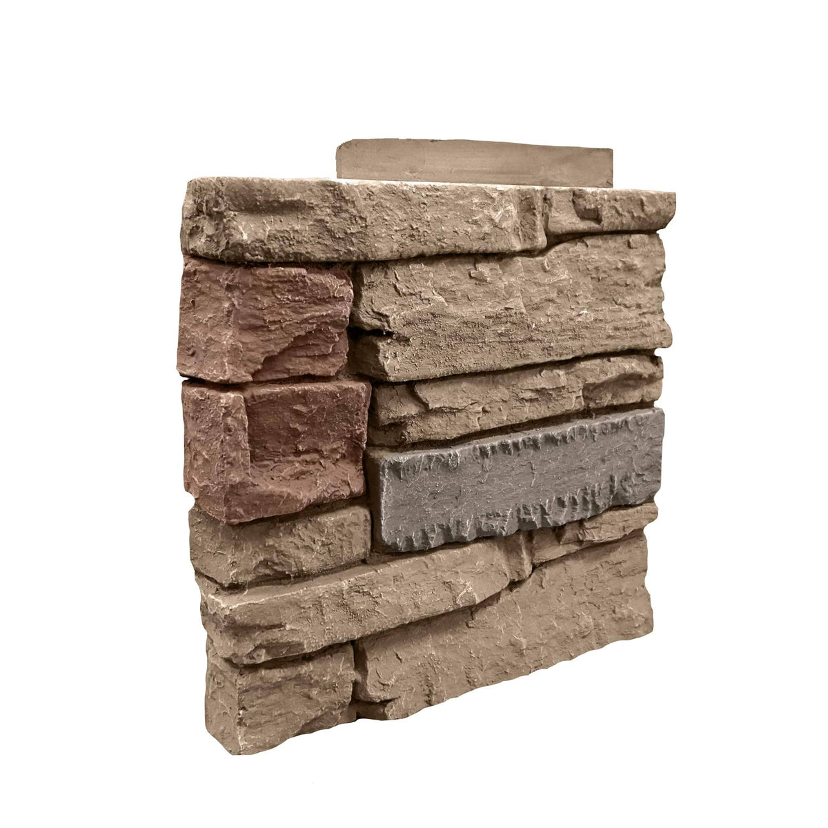 GenStone Desert Sunrise 12" Corner Panel Left Stacked Stone G2ssdscpl