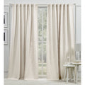 Lauren Ralph Lauren Vienna Light Filtering Back Tab Rod Pocket Curtain Panel, 54" x 108" - Ivory