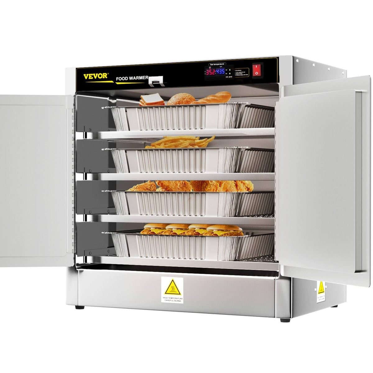 VEVOR 25 x 15 x 24 in. Hot Box Food Concession Warmer with Water Tray