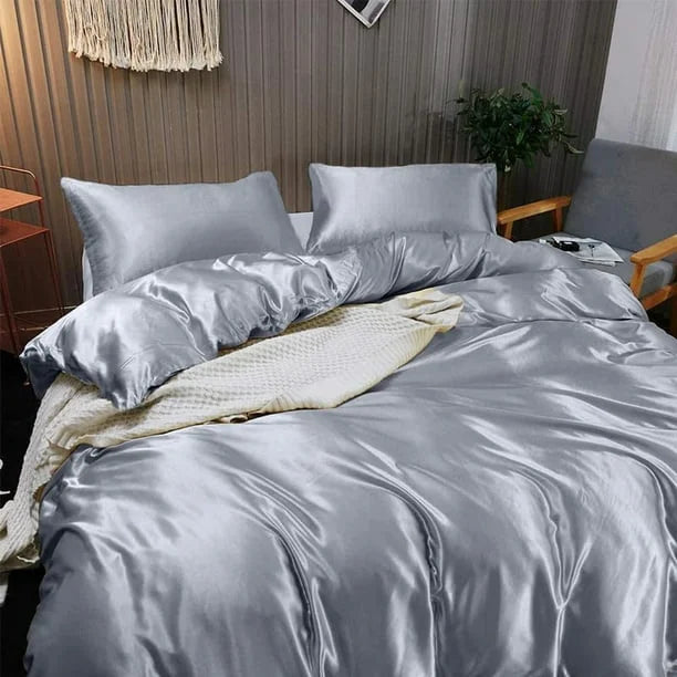Cloud Fino 100% Silk Comforter 300 GSM Quilt Suitable for All-Season Silky Super Soft Twin/Twin XL Lilac